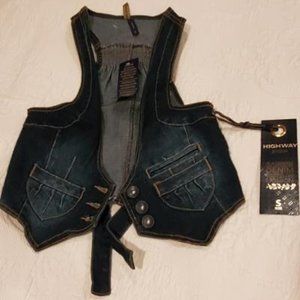 Denim vest NWT